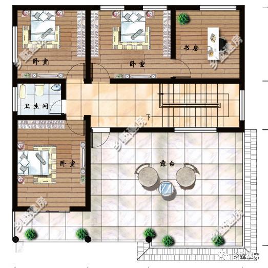 三款帶露臺(tái)的農(nóng)村別墅設(shè)計(jì)圖，簡(jiǎn)單實(shí)用，在農(nóng)村建一棟倍有面子！