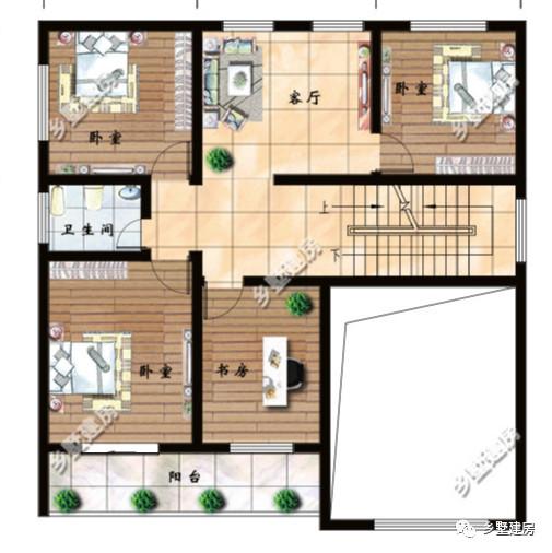 三款帶露臺(tái)的農(nóng)村別墅設(shè)計(jì)圖，簡(jiǎn)單實(shí)用，在農(nóng)村建一棟倍有面子！