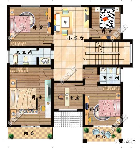 三款帶露臺(tái)的農(nóng)村別墅設(shè)計(jì)圖，簡(jiǎn)單實(shí)用，在農(nóng)村建一棟倍有面子！