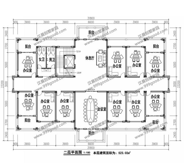 古典歐式和徽派中式結(jié)合的別墅設(shè)計(jì)圖，造型挺別致。