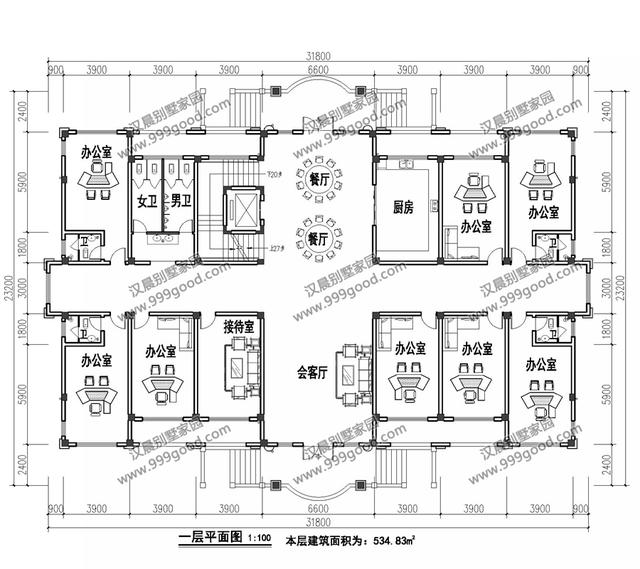 古典歐式和徽派中式結(jié)合的別墅設(shè)計(jì)圖，造型挺別致。