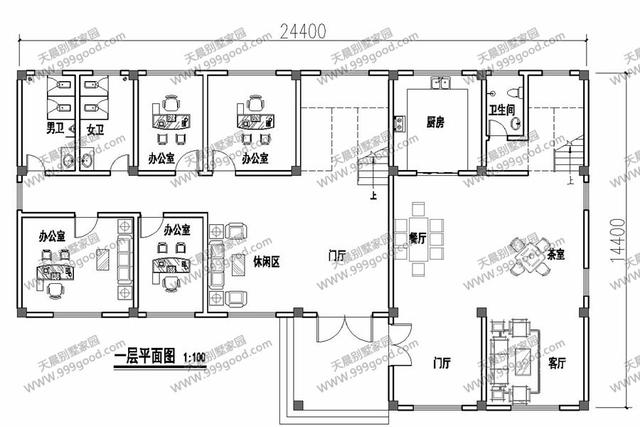 古典歐式和徽派中式結(jié)合的別墅設(shè)計(jì)圖，造型挺別致。