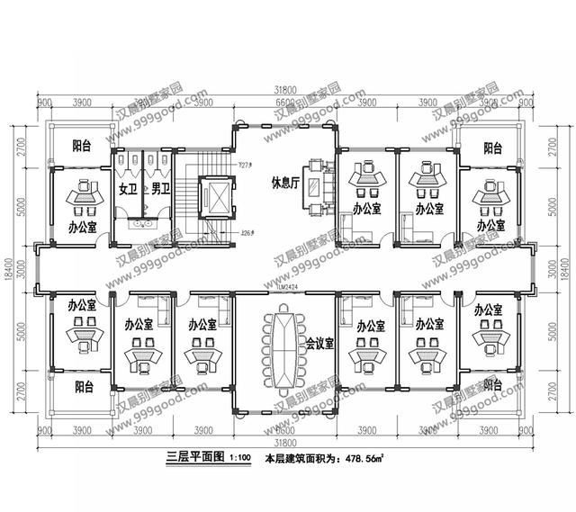 古典歐式和徽派中式結(jié)合的別墅設(shè)計(jì)圖，造型挺別致。