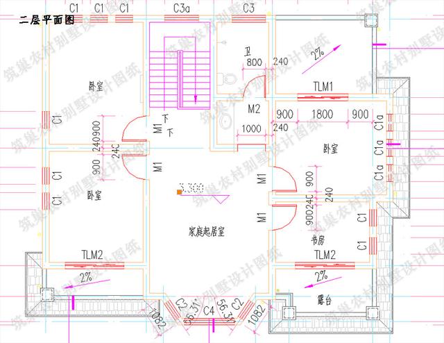 5款農(nóng)村自建房，造價(jià)30萬(wàn)內(nèi)，二層120㎡左右。