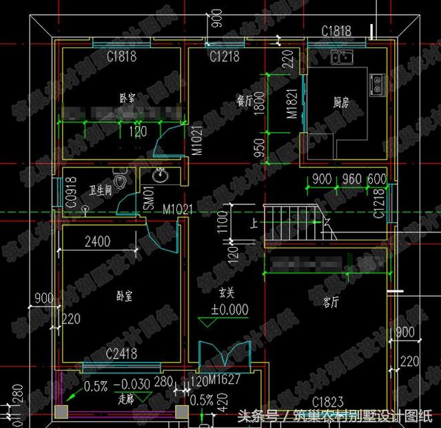 5款農(nóng)村自建房，造價(jià)30萬(wàn)內(nèi)，二層120㎡左右。
