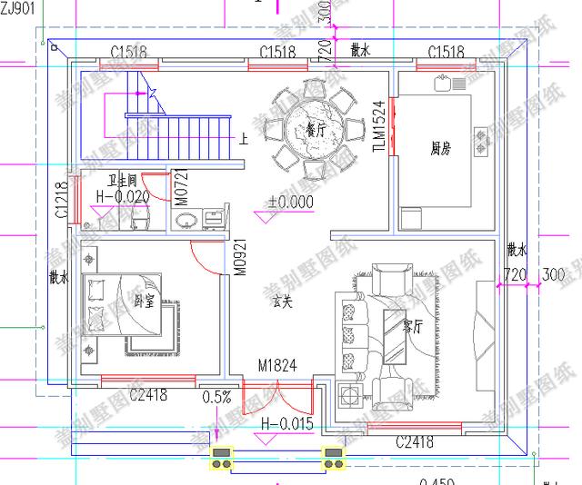 農(nóng)村二層自建房，20萬100平米現(xiàn)代時(shí)尚設(shè)計(jì)坡屋頂設(shè)計(jì)更加獨(dú)特。
