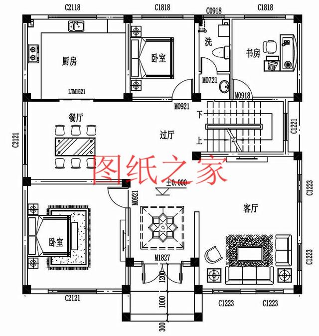 大戶型二層別墅設(shè)計(jì)圖，造價(jià)只要20萬，讓您的別墅獨(dú)一無二！