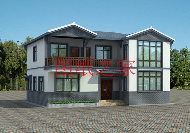 大戶型二層別墅設(shè)計(jì)圖，造價(jià)只要20萬，讓您的別墅獨(dú)一無二！