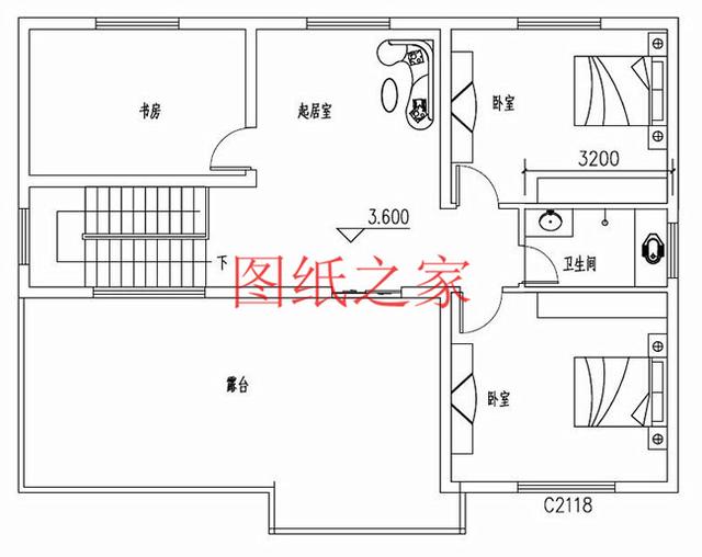 大戶型二層別墅設(shè)計(jì)圖，造價(jià)只要20萬，讓您的別墅獨(dú)一無二！