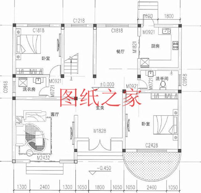 大戶型二層別墅設(shè)計(jì)圖，造價(jià)只要20萬，讓您的別墅獨(dú)一無二！