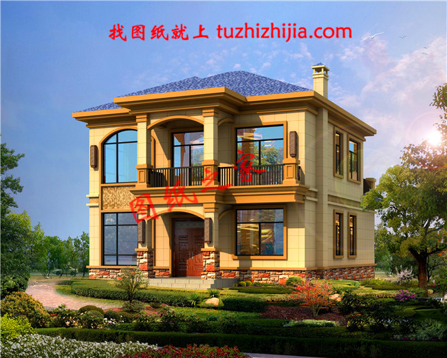 2024二層農(nóng)村新款別墅設(shè)計(jì)圖，建一棟就非常有面子