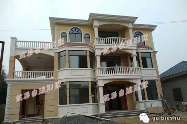 三層別墅設(shè)計(jì)圖，130平米，設(shè)計(jì)獨(dú)特外觀大氣上檔次。