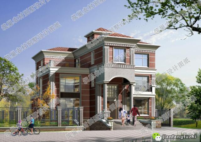 三層170平帶地下車庫別墅設(shè)計圖，戶型精美，外觀精美！