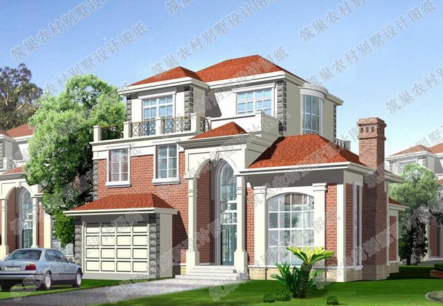 4套三層別墅設計圖，每一款都帶落地窗和車庫，彰顯現(xiàn)代時尚！