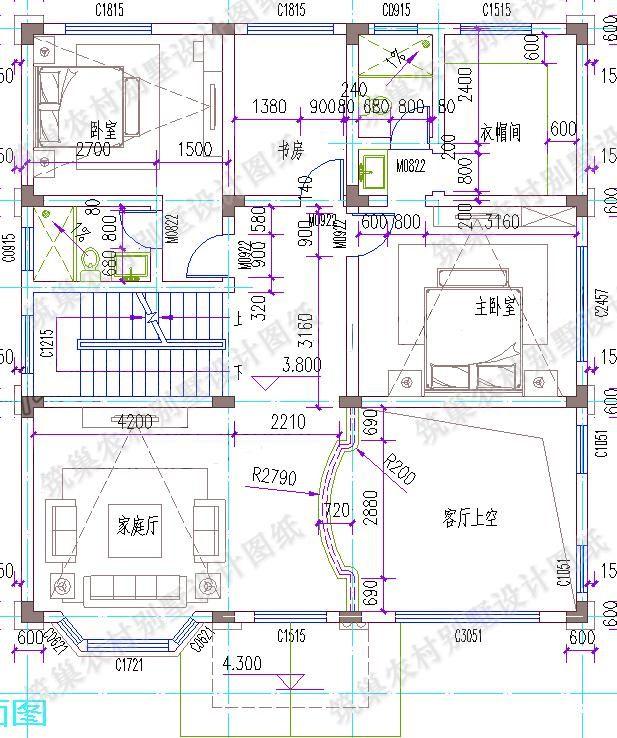 5款別墅設(shè)計(jì)圖，造價低廉，建筑結(jié)構(gòu)水電齊全。