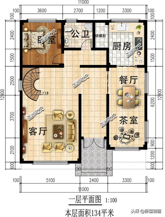 新款別墅設(shè)計(jì)圖，漂亮又實(shí)用，真好，我賺夠錢也要蓋一棟！