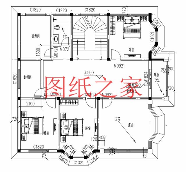 6套農(nóng)村二層別墅設(shè)計圖，160平米30萬，一起來看看吧！