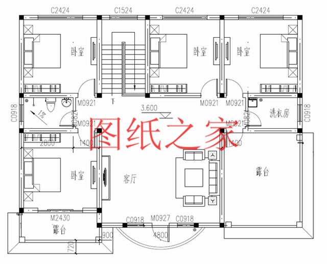 6套農(nóng)村二層別墅設(shè)計圖，160平米30萬，一起來看看吧！