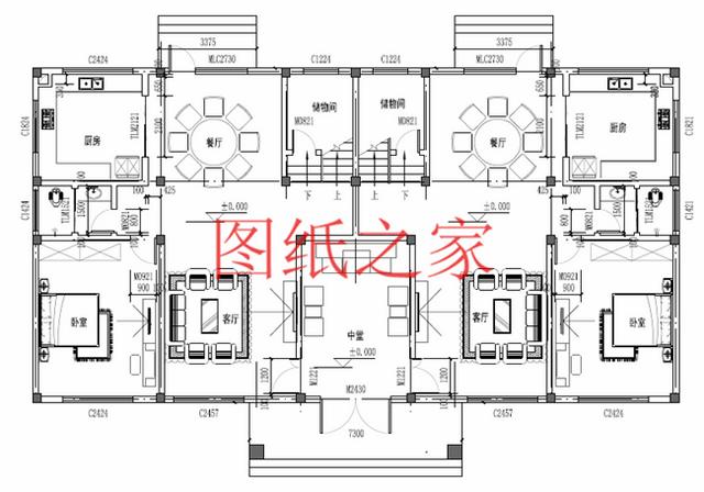 分享5套三層雙拼別墅設(shè)計(jì)圖，兄弟倆齊心協(xié)力建別墅！