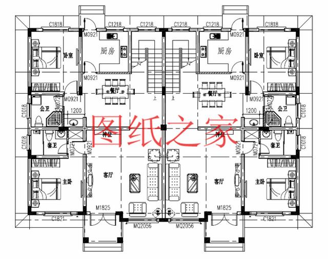 分享5套三層雙拼別墅設(shè)計(jì)圖，兄弟倆齊心協(xié)力建別墅！