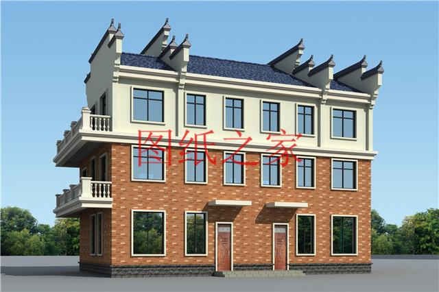 分享5套三層雙拼別墅設(shè)計(jì)圖，兄弟倆齊心協(xié)力建別墅！