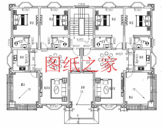 分享5套三層雙拼別墅設(shè)計(jì)圖，兄弟倆齊心協(xié)力建別墅！