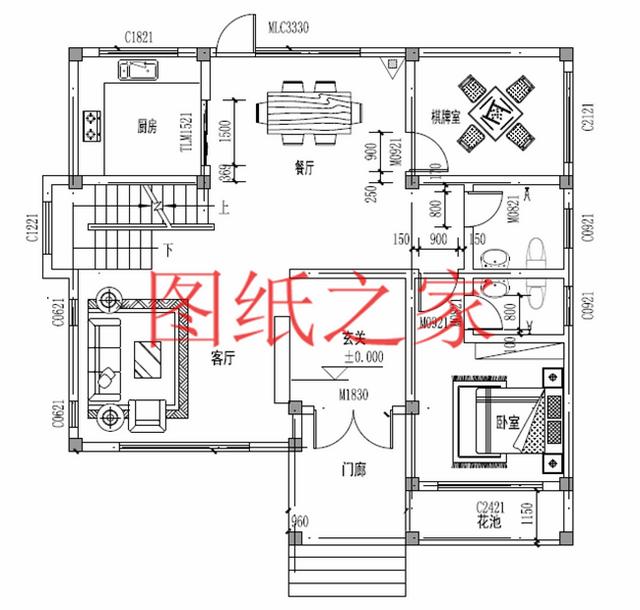 小戶型四層別墅圖，占地110平米左右，小巧精致、簡單大氣！