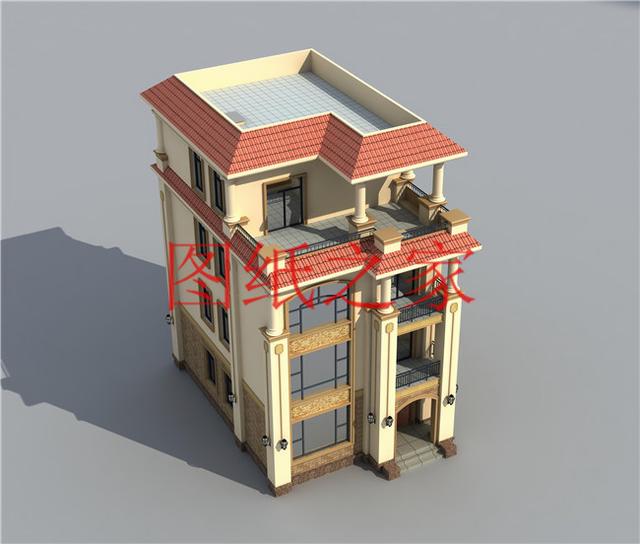 小戶型四層別墅圖，占地110平米左右，小巧精致、簡單大氣！