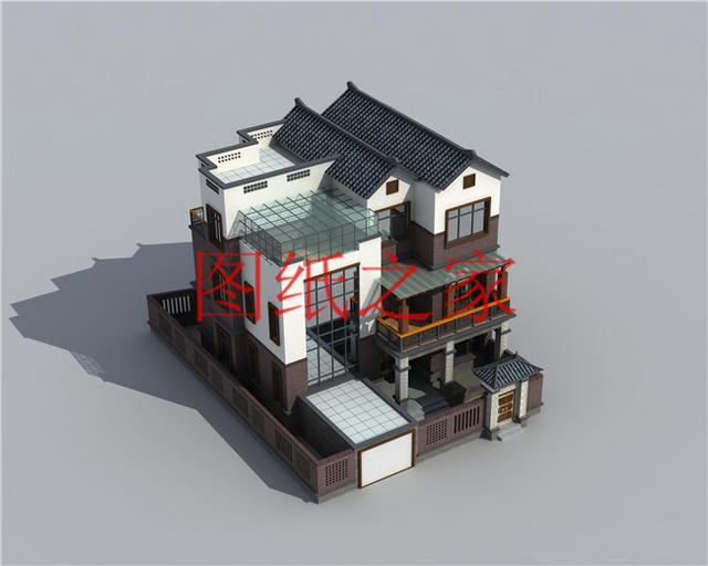 小戶型四層別墅圖，占地110平米左右，小巧精致、簡單大氣！