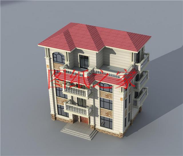 小戶型四層別墅圖，占地110平米左右，小巧精致、簡單大氣！