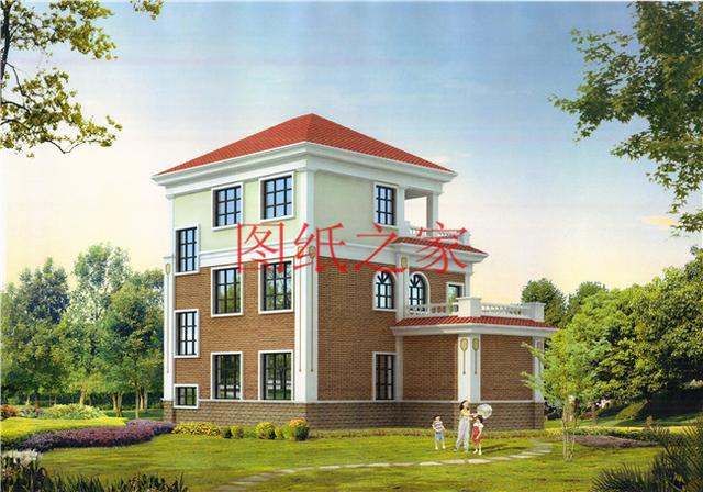 30萬三層別墅設(shè)計(jì)圖，100平米的方正戶型，舒適宜居、美觀大氣！