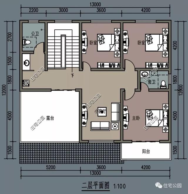 田園別墅設(shè)計(jì)圖，內(nèi)外兼修，設(shè)計(jì)獨(dú)特，外觀靚麗。