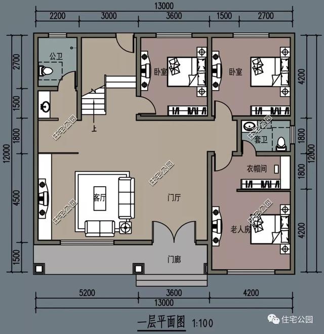 田園別墅設(shè)計(jì)圖，內(nèi)外兼修，設(shè)計(jì)獨(dú)特，外觀靚麗。