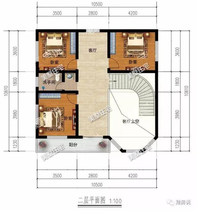 經(jīng)典農(nóng)村自建房，6室1廳占地僅100平愿您五世同堂！