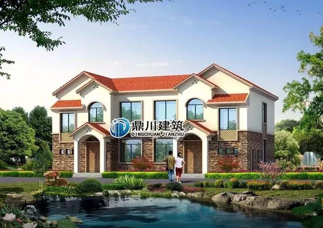 8套雙拼別墅設(shè)計(jì)圖，兄弟別墅這樣建，氣派實(shí)用有面子。