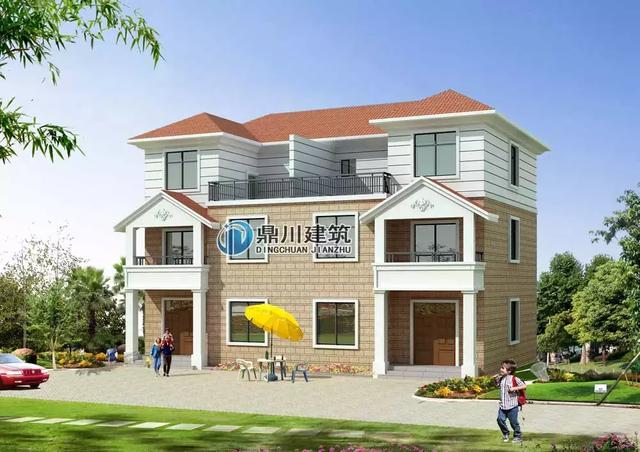 8套雙拼別墅設(shè)計(jì)圖，兄弟別墅這樣建，氣派實(shí)用有面子。