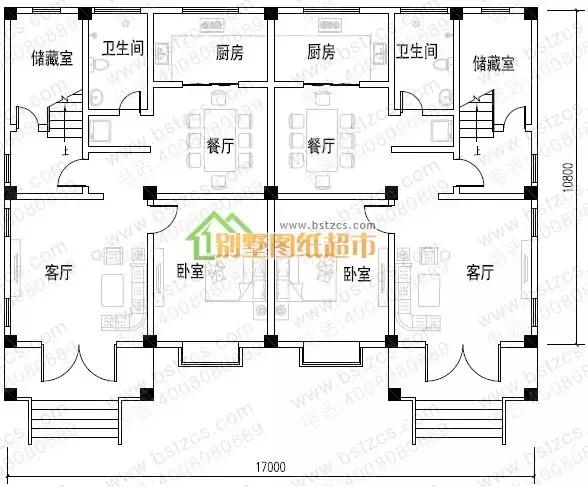 8套雙拼別墅設(shè)計(jì)圖，兄弟別墅這樣建，氣派實(shí)用有面子。