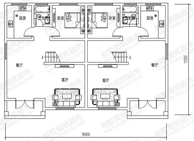 8套雙拼別墅設(shè)計(jì)圖，兄弟別墅這樣建，氣派實(shí)用有面子。