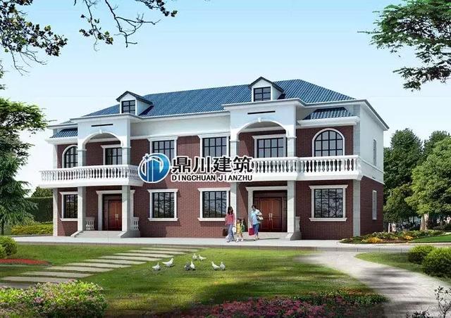 8套雙拼別墅設(shè)計(jì)圖，兄弟別墅這樣建，氣派實(shí)用有面子。