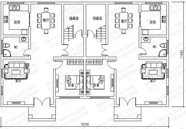 8套雙拼別墅設(shè)計(jì)圖，兄弟別墅這樣建，氣派實(shí)用有面子。