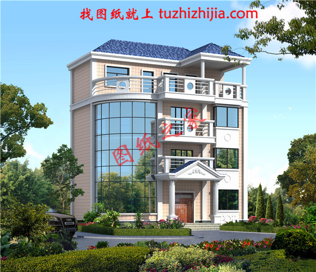 美觀三層半農(nóng)村自建房圖片，大家都喜歡的溫馨住宅！