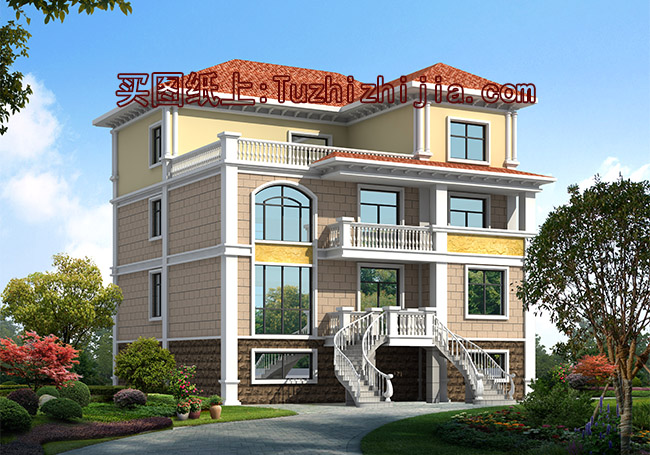 美觀三層半農(nóng)村自建房圖片，大家都喜歡的溫馨住宅！