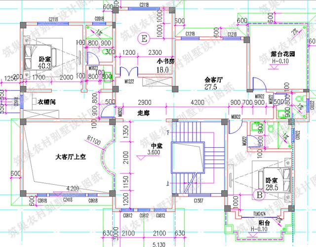 經(jīng)典熱款三層別墅設(shè)計(jì)圖，多露臺(tái)+挑空客廳設(shè)計(jì)。