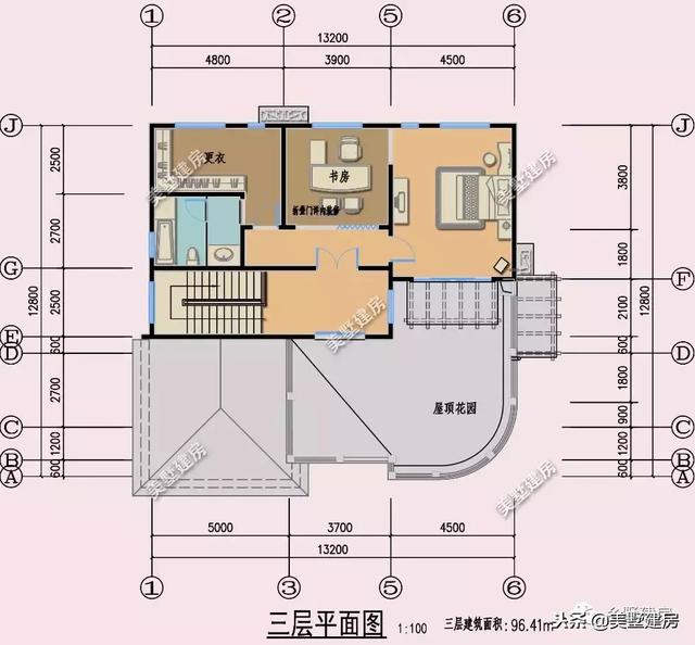 獨(dú)特別墅設(shè)計(jì)圖，家里有一個(gè)屋頂花園，簡(jiǎn)直太羨慕啦！