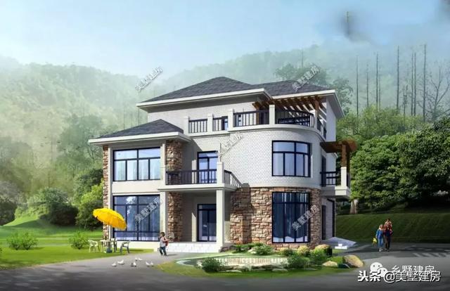 獨(dú)特別墅設(shè)計(jì)圖，家里有一個(gè)屋頂花園，簡(jiǎn)直太羨慕啦！