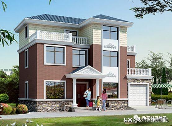 三層別墅設(shè)計(jì)圖，帶車庫(kù)主體25萬(wàn)起，值不值你說(shuō)了算！