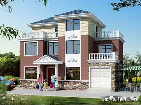 三層別墅設(shè)計(jì)圖，帶車庫(kù)主體25萬(wàn)起，值不值你說(shuō)了算！