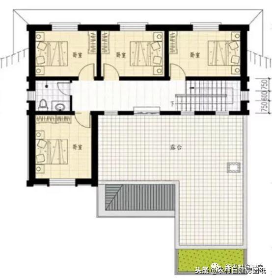3款中式帶院別墅設(shè)計(jì)圖，你與世外桃源就差一個(gè)庭院！