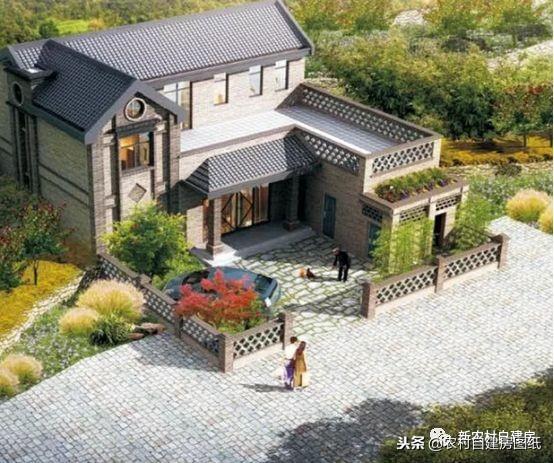 3款中式帶院別墅設(shè)計(jì)圖，你與世外桃源就差一個(gè)庭院！