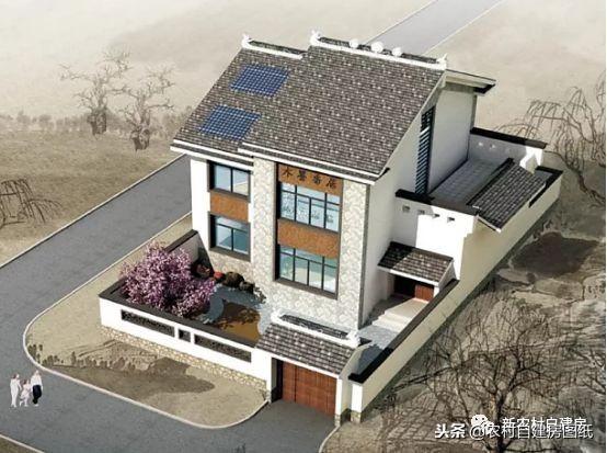 3款中式帶院別墅設(shè)計(jì)圖，你與世外桃源就差一個(gè)庭院！